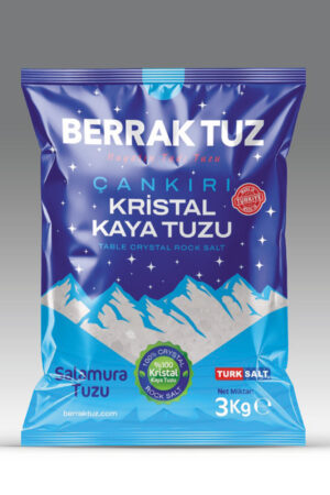 3kg Sofralık ince Çankırı Kristal Kaya Tuzu 3kg X 10 paket